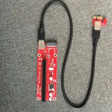 PCI-E power ed Riser 1x к 16x USB 3,0 кабель питания для Шахтерская машина