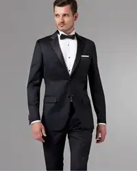 Свадебные смокинги для одежда жениха Черный специально костюм slim fit 2019 Формальные костюмы