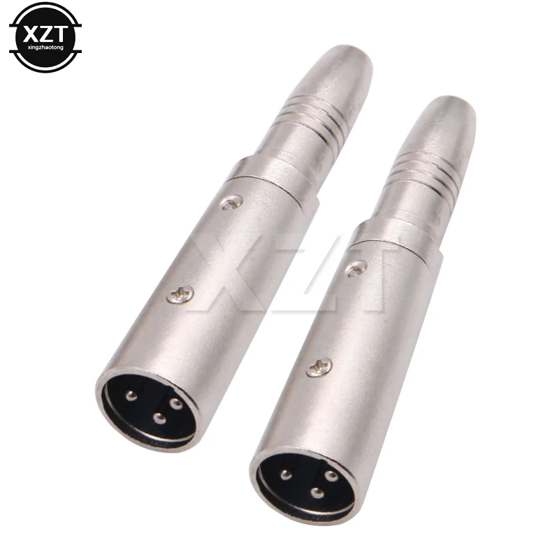 

High Quality 1pcs MIC 3 Pin XLR Male Plug to 1/4 Inch 6.35mm Mono Female Jack Audio Cable Mic Adapter connector