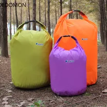 Открытый водонепроницаемый плавательный мешок для кемпинга для хранения при сплаве сухой мешок с регулируемый крючок для ремней 10L 20L 40L