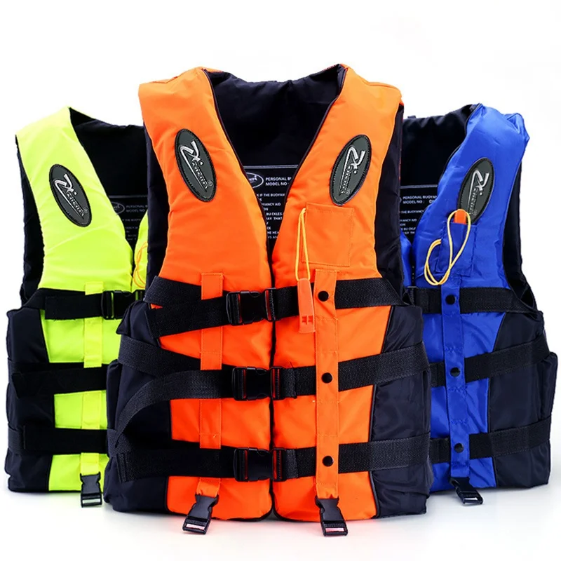 Для взрослых и детей спасательный жилет куртка Профессиональный Плавание на лодках, дрейфующих спасательный жилет со свистком водных