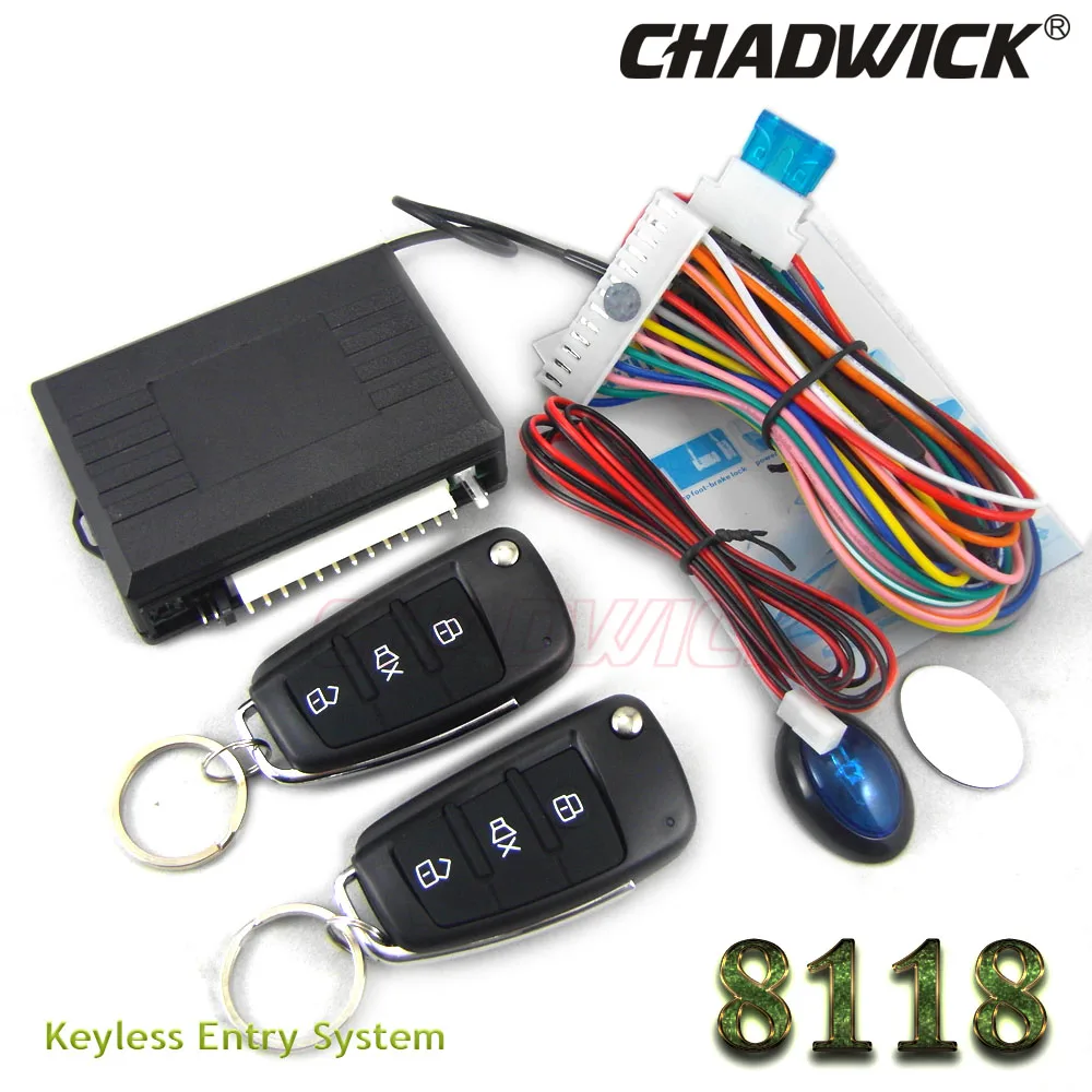 

Flip key Keyless Entry For Peugeot 307 308 Car Remote Central Door Lock Vehicle locking CHADWICK 8118 fold key with groove new