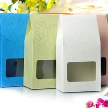 8*15,5+ 5 см 20 шт натуральный запечатанный стоячий крафт-бумажный пакет коробки перерабатываемые свадебные подарки украшения Еда складываемая коробка для бумаг