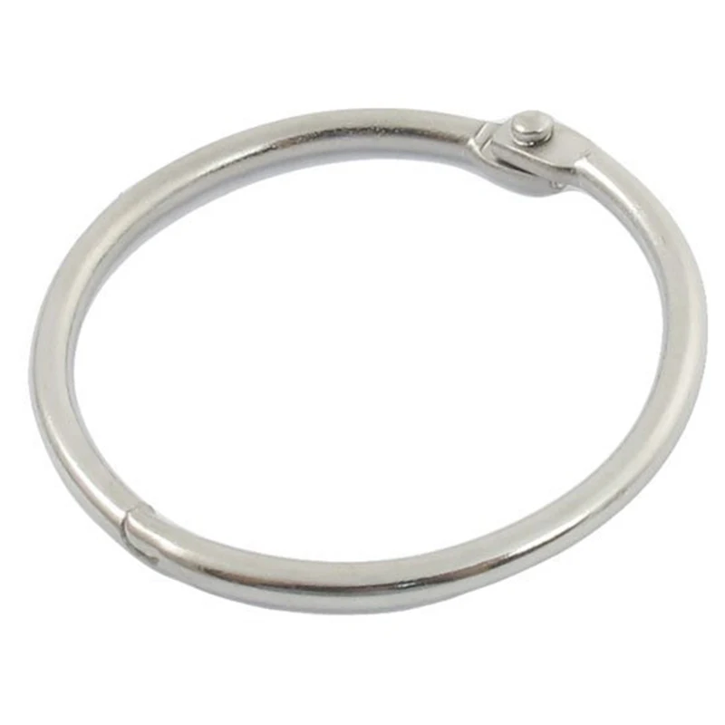 5 x 4 cm key ring diameter circular metal clip leaf ring silverin
