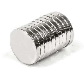 

U-JOVAN 20pcs 10 x 1.5 mm N35 Small Super Strong Rare Earth Craft Magnet Round Powerful Neodymium Magnet Fridge