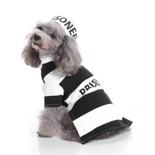 Хэллоуин собака одежды Prison дворняжка собака костюм со шляпой Костюм Коллекции Святой борзая костюм для собаки одежда