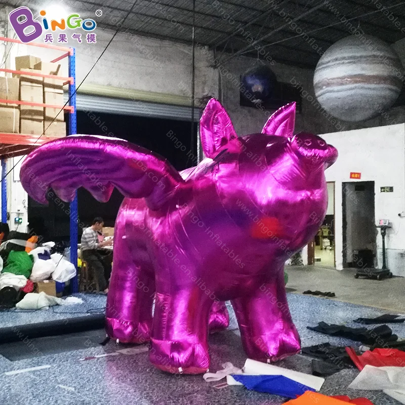 

Customized 3.7x3.7x2.5 meters inflatable flying pig balloon /giant inflatable pig balloons -inflatable toy