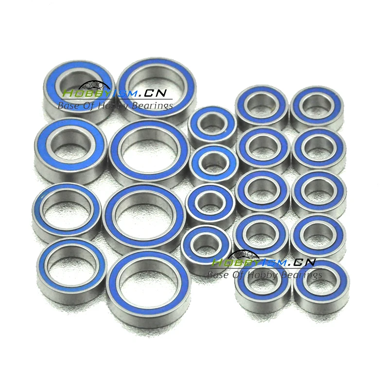 2pcs Aluminum Alloy Silver Steel RC Ball Bearing Kit for UpgradeTraxxas