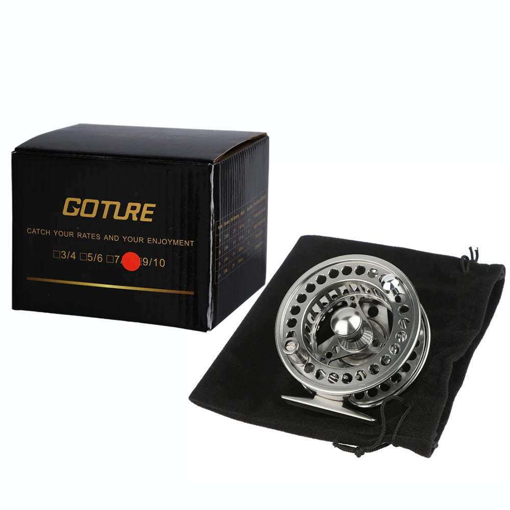 Goture Высокое Качество Fly Fishing Reel 3/4 5/6 7/8 Сменных Fly Reel 2+ 1BB 1: 1 Алюминиевого Сплава рыболовные Снасти Рыболовные Снасти нахлыстом катушка