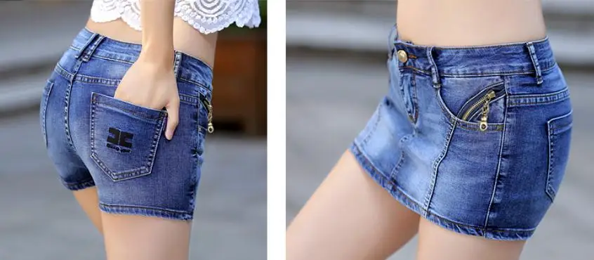 Летние джинсовые юбки-шорты для женщин, большие размеры, винтажные короткие джинсы, женские джинсовые шорты, юбка, Feminino, сексуальная джинсовая юбка S/3Xl J2831