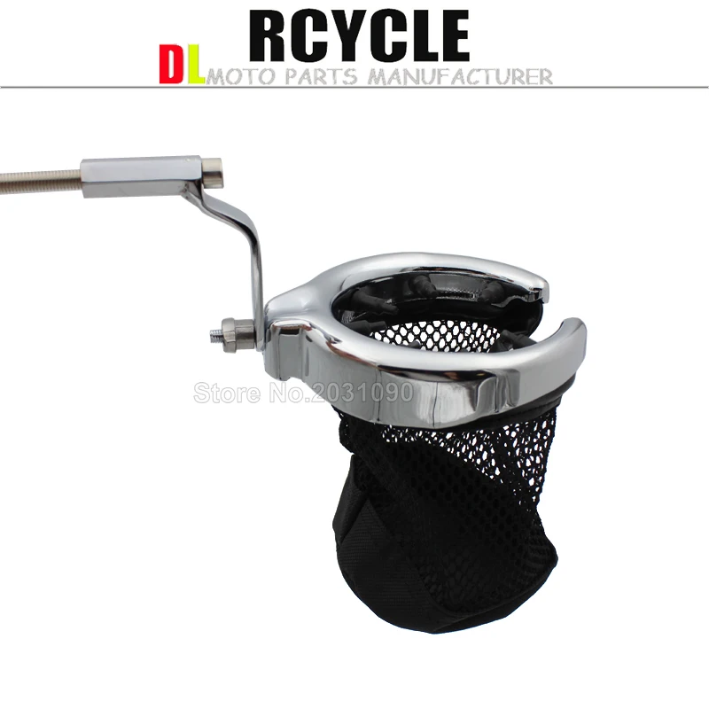 

NEW Chrome Motorcycle Passenger Drink Holder For Honda Goldwing GL1800 GL 1800 2001-2013