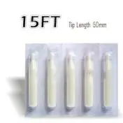 50 шт. белый короткий одноразовыми Насадки для татуировок 15ft стерильные Ассорти Пластик татуировки Трубы