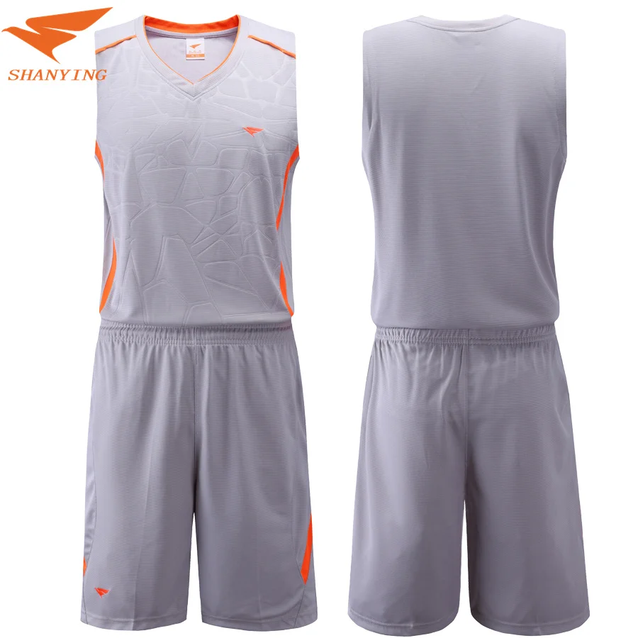 

New Mens Blank Basketball Jersey Adults Sports Shirt and Shorts Set Team Uniform Training Running Breathable Clothes Plus Size