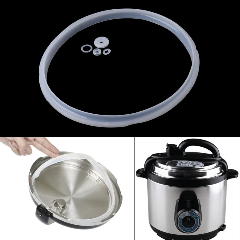 Junta de goma de silicona de 20cm, anillo sellado para olla presión eléctrica, piezas de 3 4L|pressure cooker rubber seal|pressure cooker sealring for - AliExpress