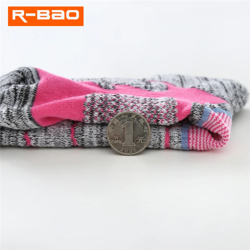 RB3321 High Quality Outdoor Skiing/Hiking Socks Terry Sole Thicken Breathable Wear-Resisting Sports Socks Lengthen Knee High