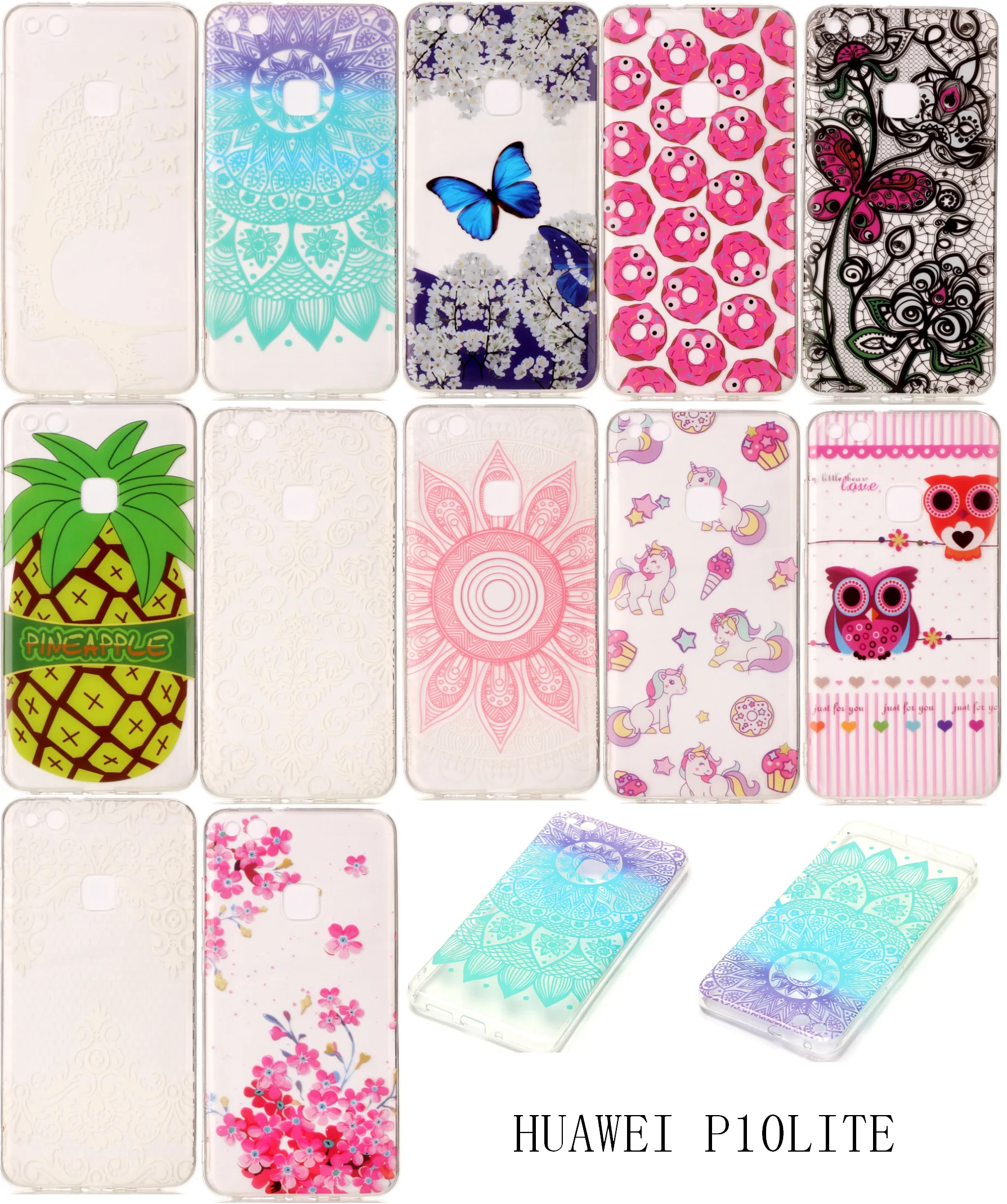

Silicone TPU Ultra Soft Phone Case Cover Carcasa Fundas Phone Mobile For Huwawei Huaewi Huawai HuaweiP10 P 10 Lite P10Lite Owl