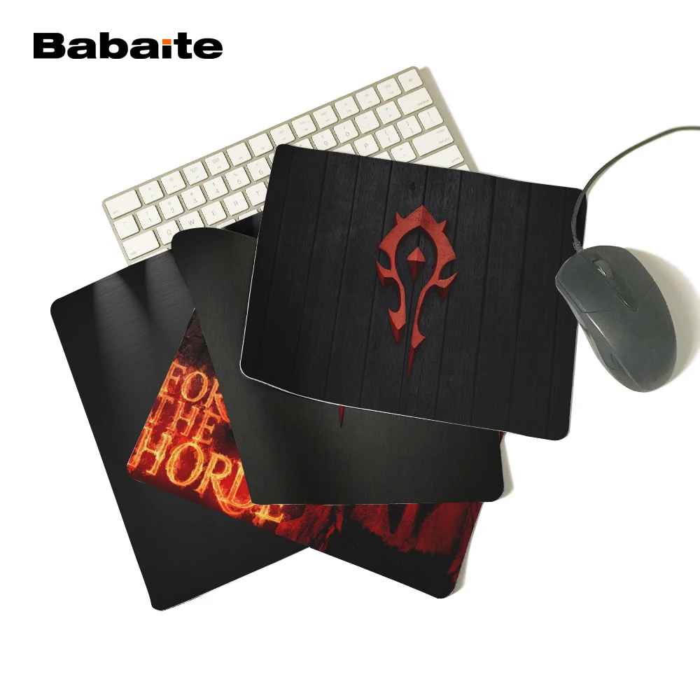 

Babaite Top Game Mouse Pad Print Horde Custom Design Mouse Pads Computer Gaming Mousemats 180*220*2mm or 250*290*2mm Rubber Mats