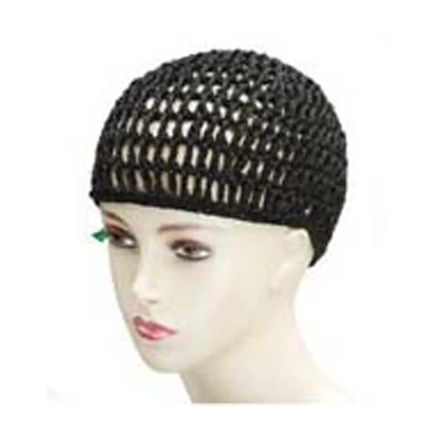 

Fashion Soft Rayon Handmade Crochet KUFI Beanie Hat Solid Color Knitted Cap Adult Size