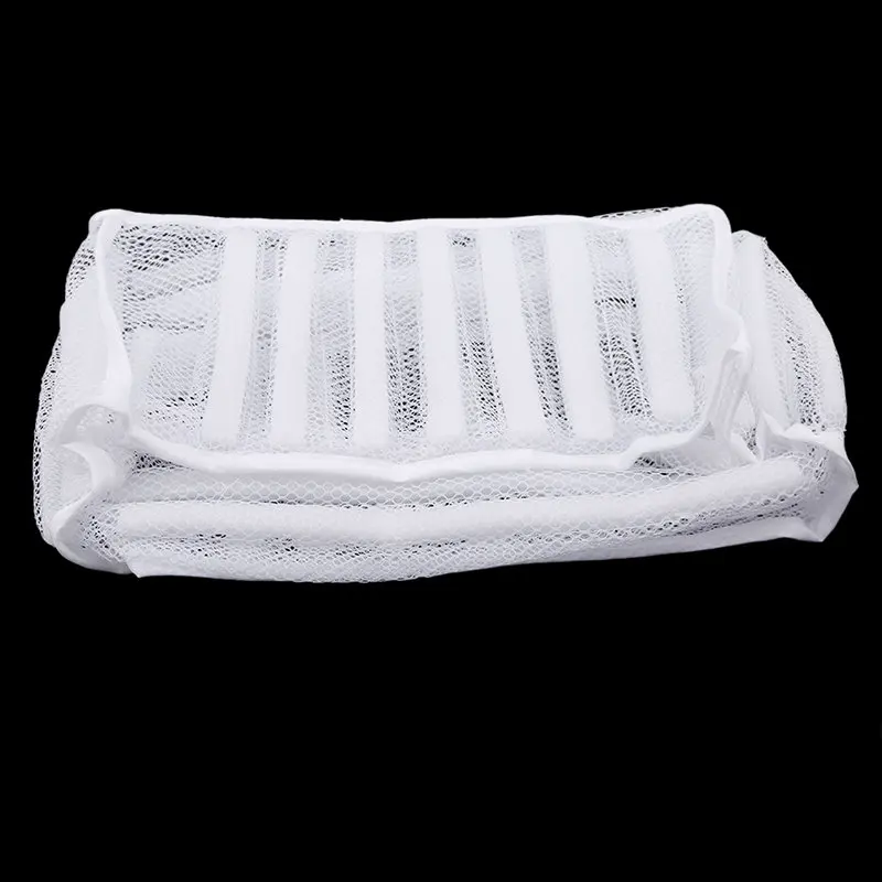 New White Padded Laundry Net Wash Bag For Protecting Trainers And Shoes In The Washing Machine Shoes Washing And Drying Bag
