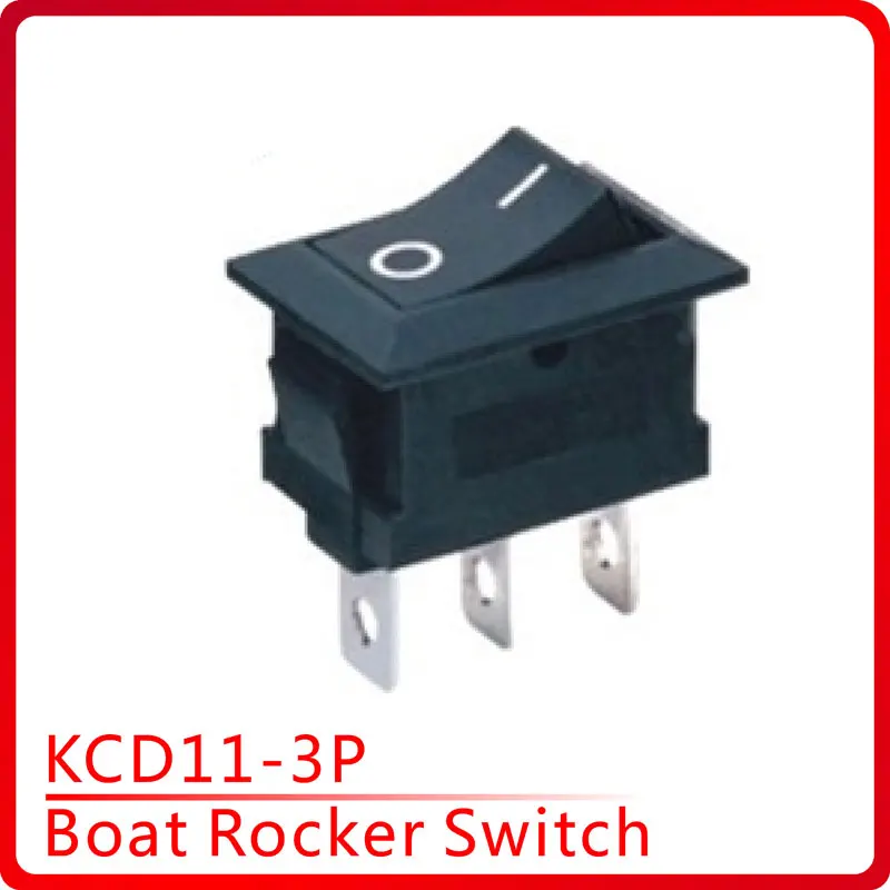 

5 pcs/lot KCD11-3P mm 3PIN Boat Rocker Switch SPST Snap-in on off Micro switch Position 3A/250V Mini