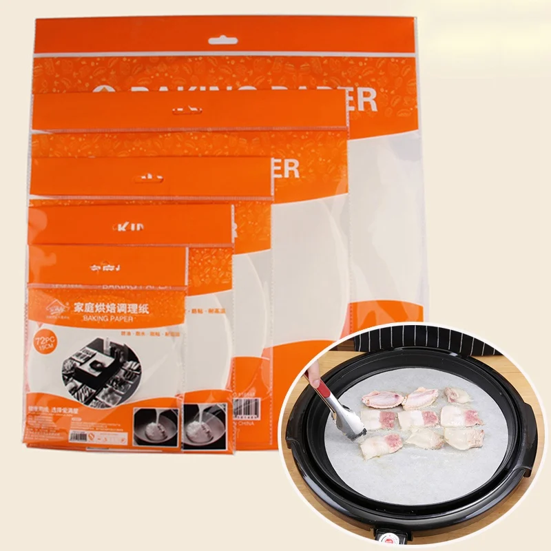 Round Baking Papers Pastry Baking Tools for Cakes Cookies Pizza High