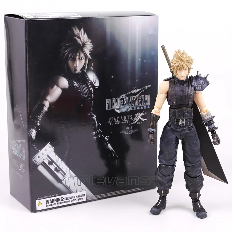 Play Arts Kai Final Fantasy VII 7 NO.1 Cloud Strife PVC Action Figure Collectible Model Toy 26cm Play Arts Kai Final Fantasy VII 7 NO.1 Cloud Strife PVC Action Figure Collectible Model Toy 26cm