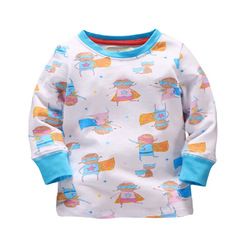 Chegada do Bebê Conjuntos de Algodão Conjuntos de Pijama Nova Meninas Pijamas Sets Outono Manga Longa Dormirwear Crianças Queda Roupas 1-6 Anos 13 outono Manga Longa Sleepwear Conjuntos de Algodão
