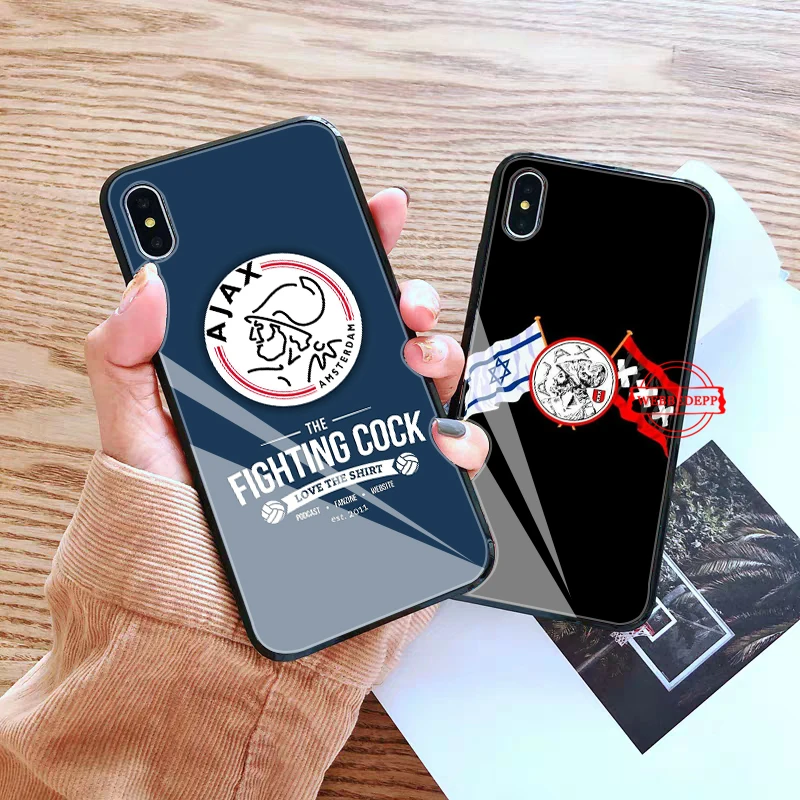 Ajax Team стеклянный чехол для телефона для Apple iPhone 11 Pro X XS Max 6 6S 7 8 Plus 5 5S SE