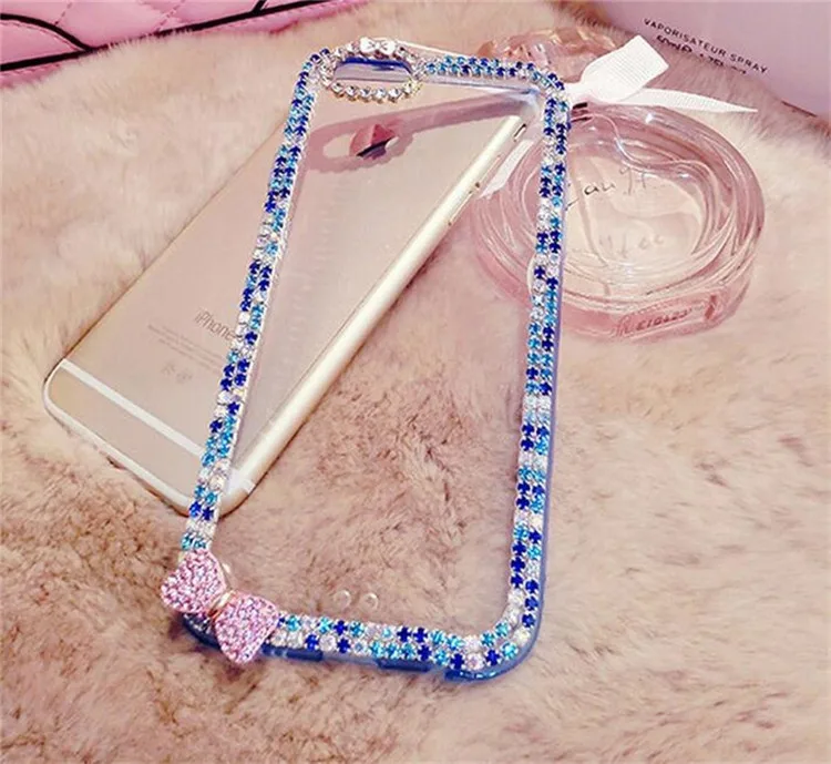 Блестящий Алмазный чехол LaMaDiaa для iPhone 11 12 Pro MAX 5S 6 6S 7 8 Plus X XR Xs Max мягкий прозрачный