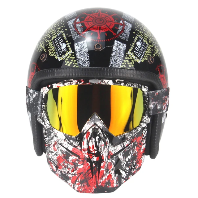 Download Face Mask Helmet Masksunglas Motorcycle Helmets Mock Black ...
