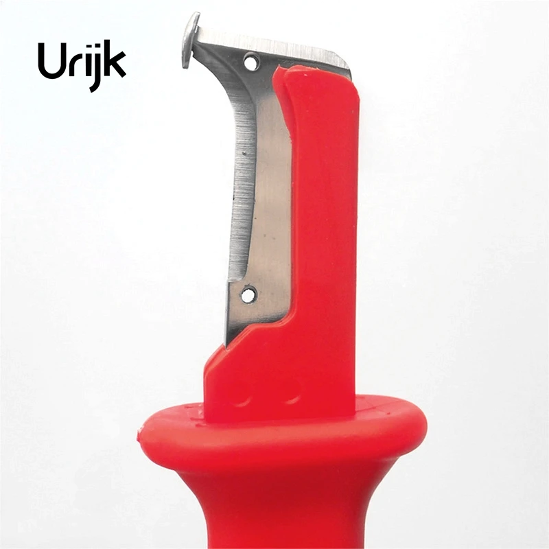 

Urijk Wire Stripper Knife PVC Rubber PTFE Silicone Cable Stripping Knife Mini Electrician Knife Electric Hand Tool High Quality