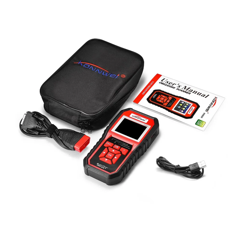 Автомобильный сканер KONNWEI KW850 OBD2 многоязычный диагностический автомобильный