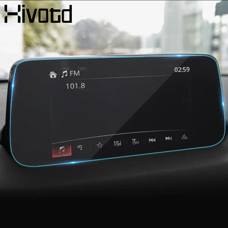 

Hivotd For Mazda CX-5 CX5 Accessories GPS Navigation Screen Steel material Protective Film LCD Screen Film Sticker Interior Trim