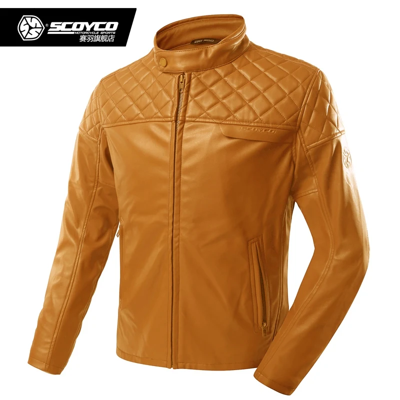 

Soft Motorcycle Street Jacket With 4 Protective Pads Men Motocross Riding Jacket ceket Moto Sport Clothes Scoyco JK52