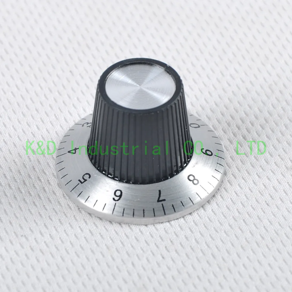 

10pcs 29*18mm Vintage Bakelite + Aluminum Control Volume Tone knob for 6mm shaft Electric Guitar Tube Amplifier Parts