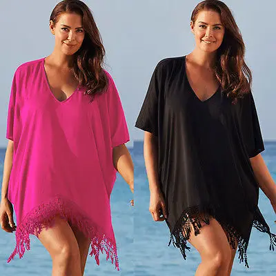 

Plus Size Womens Sexy Bathing Suit Crochet Bikini Swimwear Cover Up Beach Dress Pareo Beach Tunic Cover ups Capes Dress