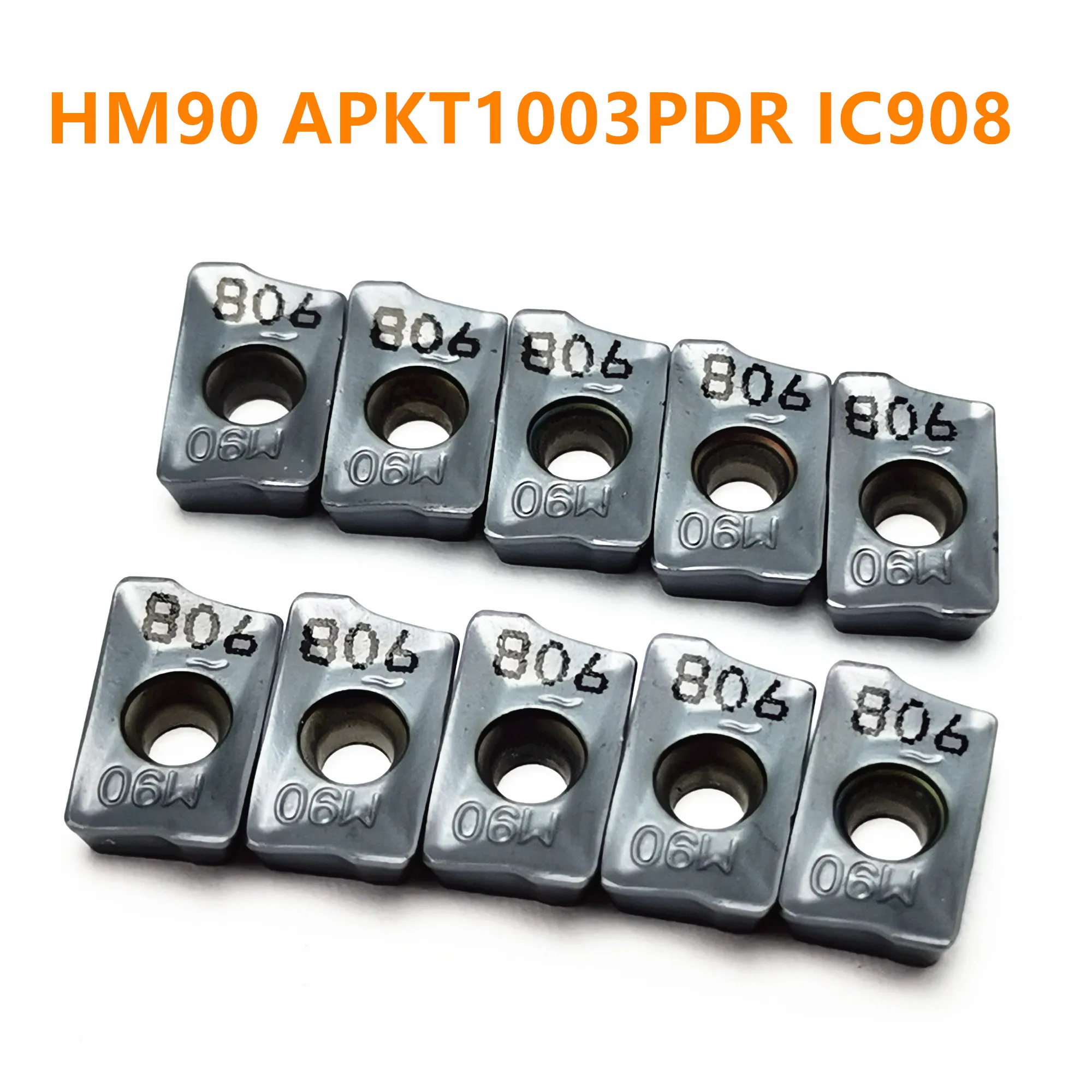

Tungsten Carbide Milling Cutter HM90 APKT1003PDR IC908 Carbide Insert Lathe Tool CNCT Milling Tool APKT1003 IC908