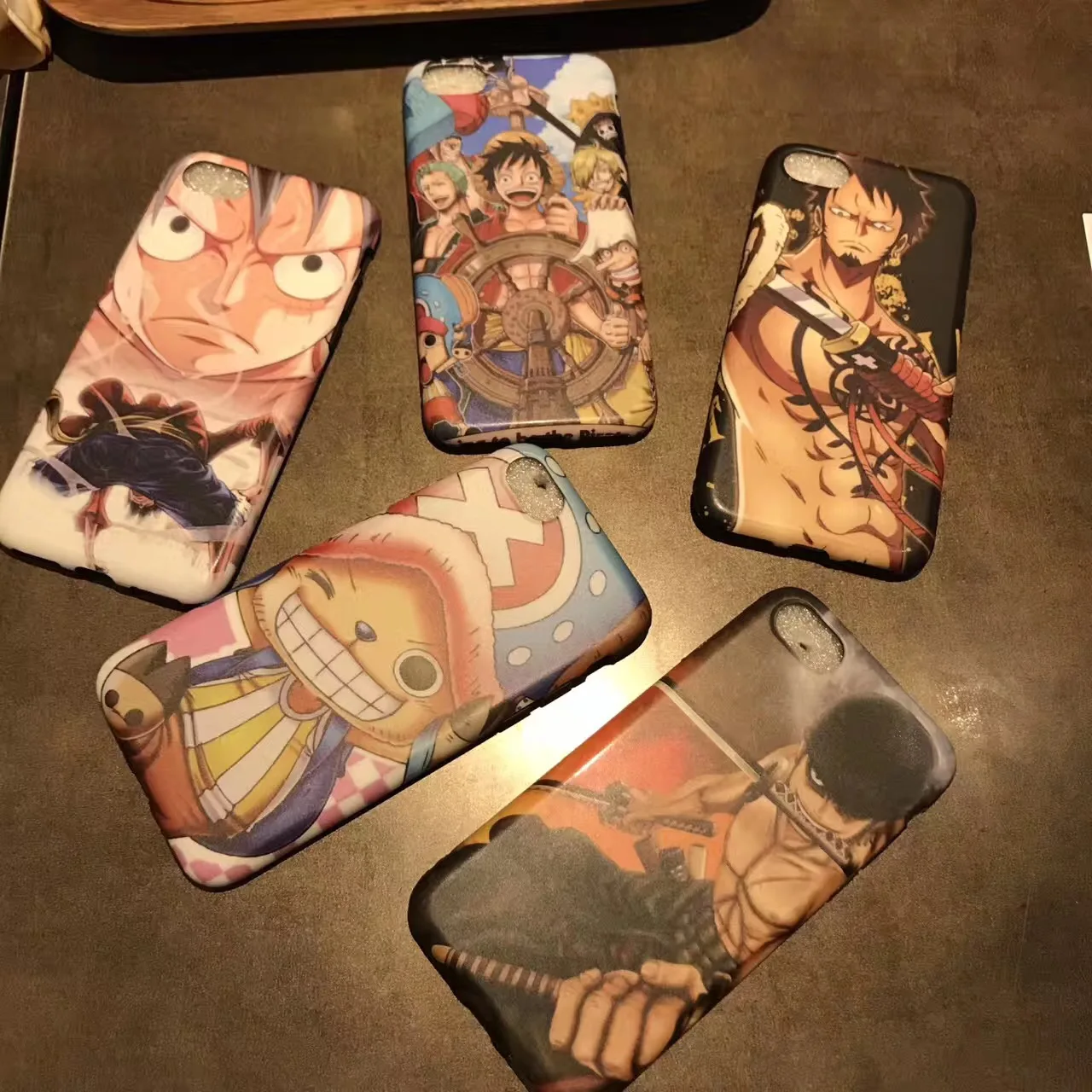 

Cartoon One Piece Case For iPhone 6 6s 7 8 Plus Cover Luffy Chopper Soft TPU Silicone IMD Phone Case For iPhone 6 7 8 Plus Coque