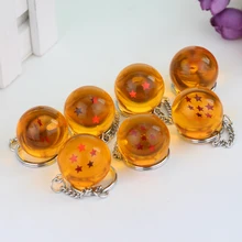 Anime Dragon Ball Spherical Keychain Men Women Jewelry Seven Star Keyring Pendant Accessories Dropshipping Anime Dragon Ball Spherical Keychain Men Women Jewelry Seven Star Keyring Pendant Accessories Dropshipping