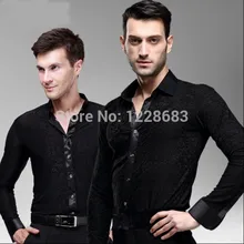 Новое поступление плюс размер черный модный 3 вида стилей для Бальных и латиноамериканских танцев Топ для мужчин латинский танцевальный костюм современное бальное танцевальные топы для мужчин