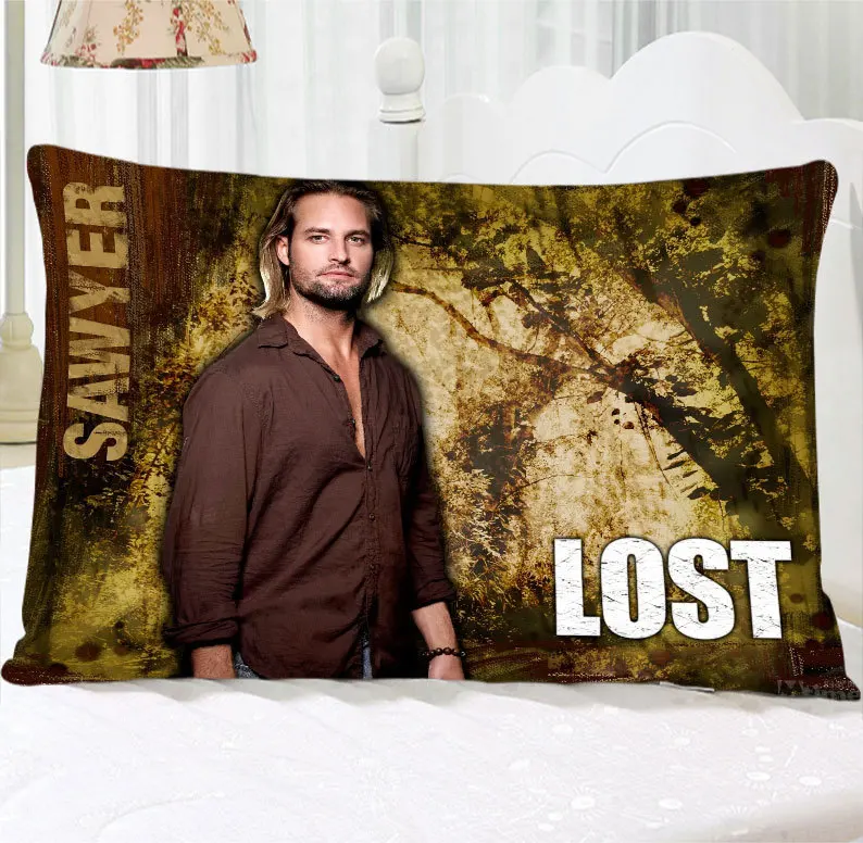 Lost Tv Dharma Initiative Sawyer 20x30 inch Bed Custom Design 50x75 cm Pillow casecase Hot Series | Дом и сад