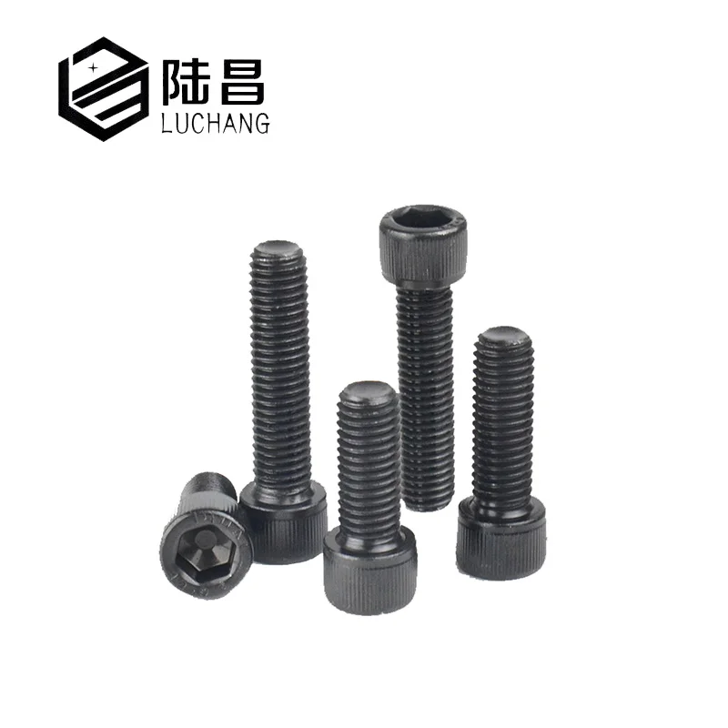 

luchang 20pcs black alloy steel grade 12.9 DIN912 cap hex socket cap model toy car screw bolt anti-tooth model toy car screw