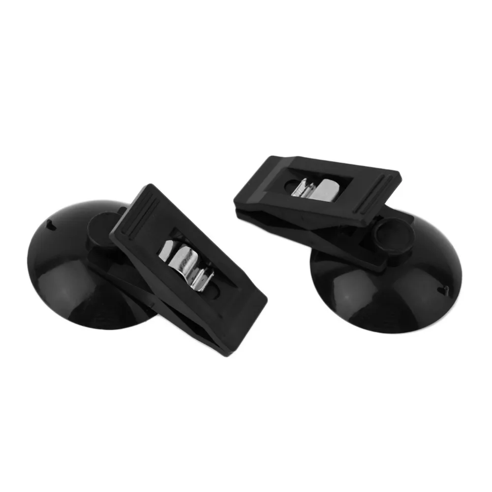 

Universal Black/White 2 Pieces Car Suction Cup Plastic Clips Auto Fasteners for Ticket Pen Card Clip Holder For Curtains Hot