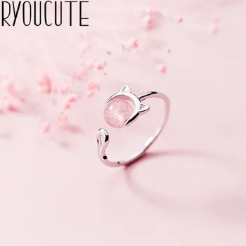 

Bohemian Cat Rings for Women Lady Punk Vintage Open Antique Rings Statement Jewelry Anillos