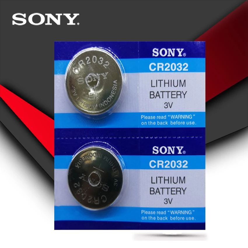 

2pcs/lot SONY Original cr2032 Button Cell Batteries 3V Coin Lithium Battery For Watch Remote Control Calculator cr2032