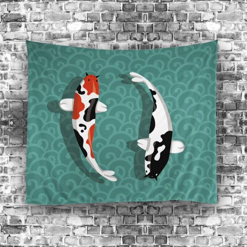 Город висячая карта мира гобелен египетская древняя фигурка китайские рыбки Настенный Гобелен Мандала полотенце скатерть