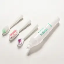 Новая электрическая зубная щетка на батарейках с 3 головками, не перезаряжаемая зубная щетка, практичная гигиена полости рта, товары для здоровья