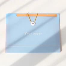 Многослойные эластичная закрывающаяся папка для документов орган a4 Органайзер студент файл Обложка для отчетов свежий цвет archivadores de Документационное