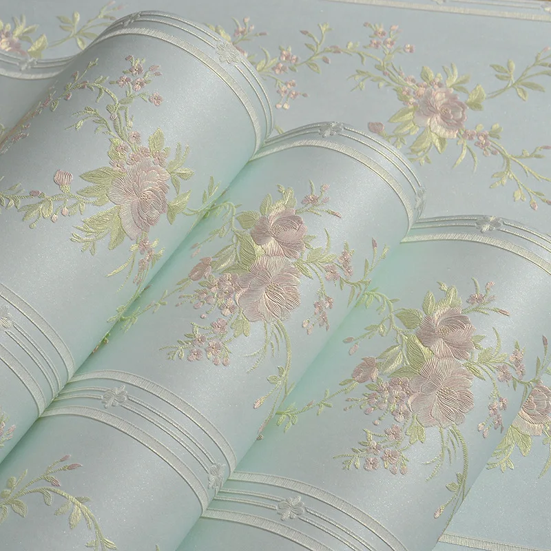 beibehang Mural Stripe Flowers Wallpaper roll Bedroom Living room Wall covering Papel De Parede 3D flooring wall-paper behang beibehang Mural Stripe Flowers Wallpaper roll Bedroom Living room Wall covering Papel De Parede 3D flooring wall-paper behang