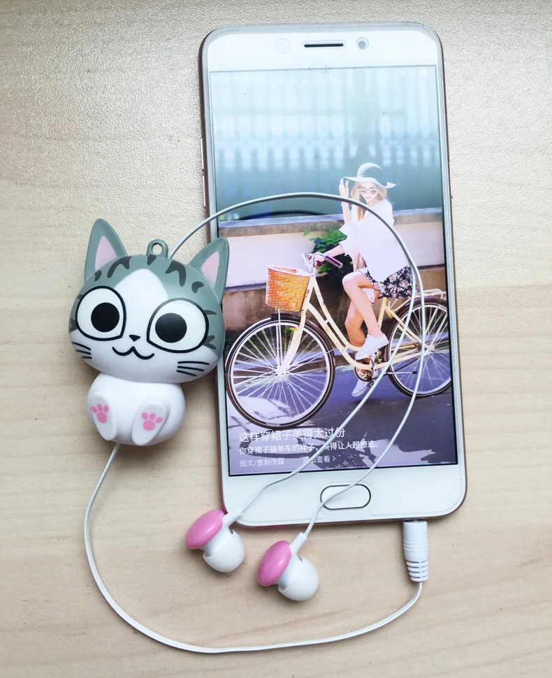 Новые наушники-вкладыши с милым мультяшным котом, пандой, сыром, затычки для ушей, выдвижная Автоматическая гарнитура для Iphone, Android, подарки для маленьких девочек